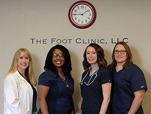 Staff members of The Foot Clinic