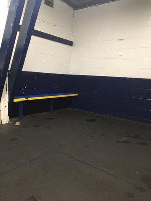 One of the eyesore locker rooms