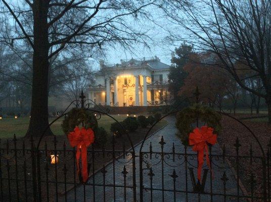 Exterior at Christmas