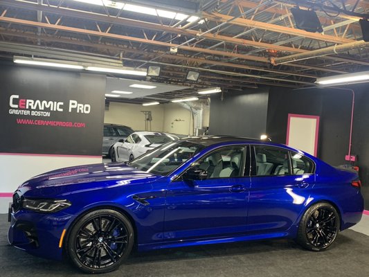 2021 BMW M5 Competition after a paint correction & Ceramic Pro Coating