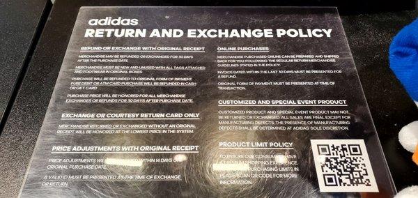 Return and Exchange Policy