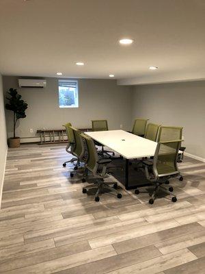 Brand new, spacious conference room.