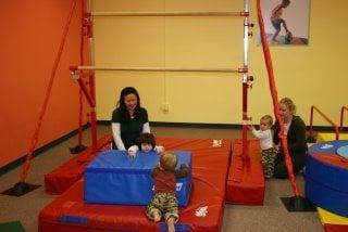 Some of our little ones enjoying exploration time during a parent/child class.