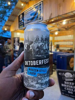 Oktoberfest beer at the over 21 section