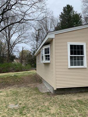 Vinyl siding for new addition