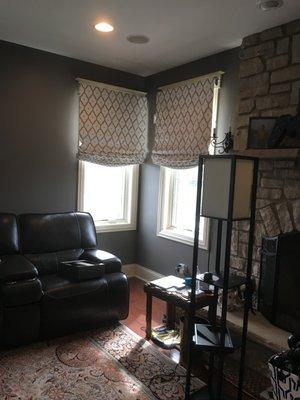 Roman Shades can be made in any style and any fabric!