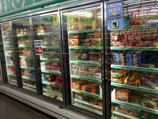 There is a frozen section too!