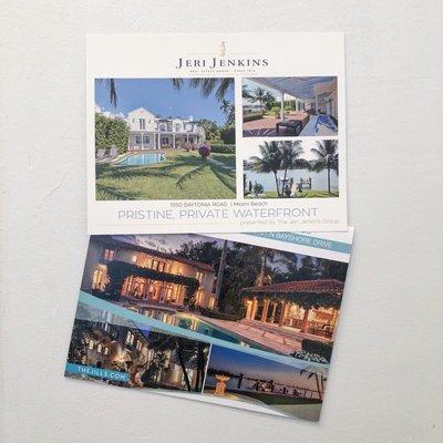 Showcase your brand with large postcards and bi-folds.