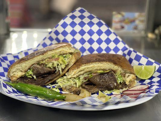 Torta de asada en bistec