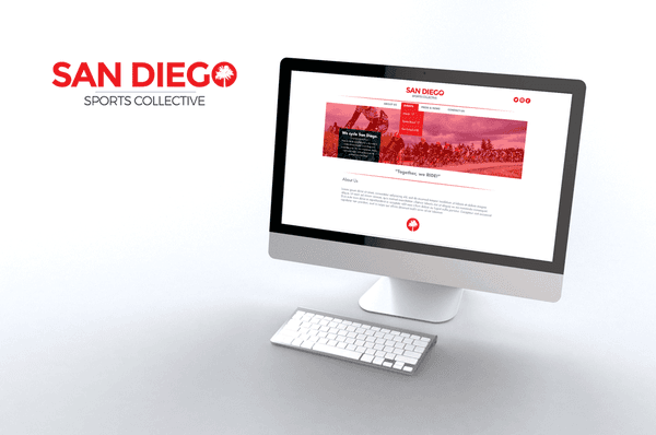 San Diego Sports Collective logo and website design http://sdsportscollective.com/