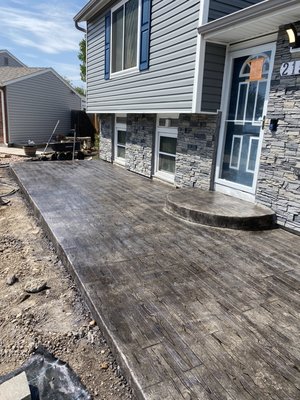 Finished Stamped Concrete