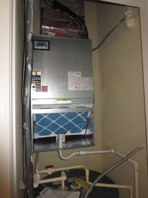 My new Carrier FFMA fan coil (air handler) unit installed by McBroom.