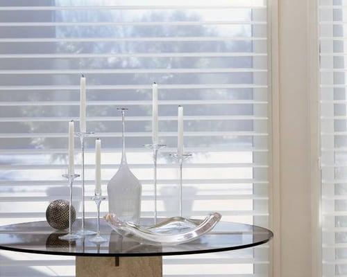 Tilt the fabric vanes open to use every moment of fleeting daylight with Hunter Douglas Silhouette® window shadings.