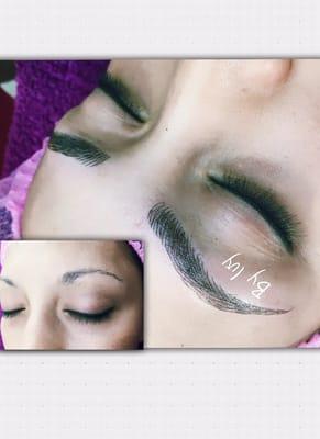 Microblading eyebrow