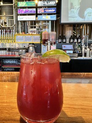 The berry spicy mule.  Perfect pairing!