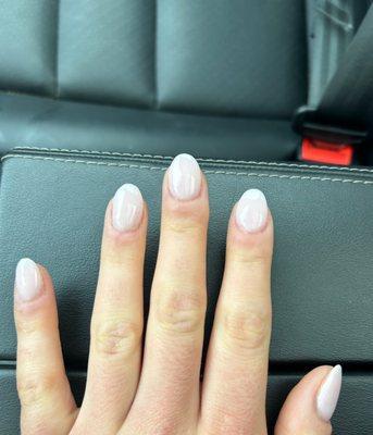 Nails: dip + tip