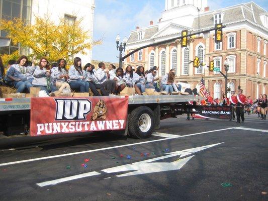 IUP Homecoming Parade in the neighborhood