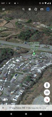 My opinion nothing but a mobile home park. Rv's stay away ALL these are year around camper's 90 percent can't be moved