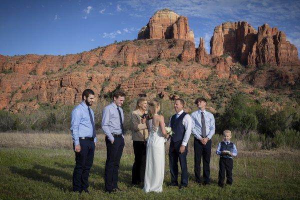 Crescent Moon Ranch wedding ceremony