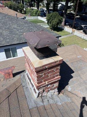 Dimas recommended for maintenance that I should paint the chimney cover and flashing