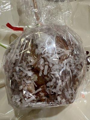 Almond Joy candy apple