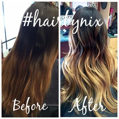 Color correction balayage sombré stylist: Nicole