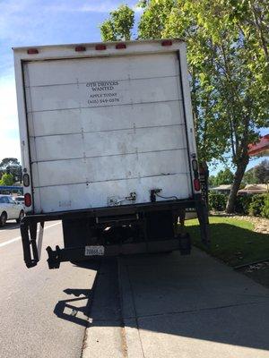 Driver plowed sidewalk to test the strength of my valuables.