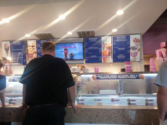 Ice cream counter