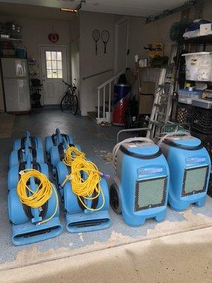 Dehumidifiers & turbo dryers