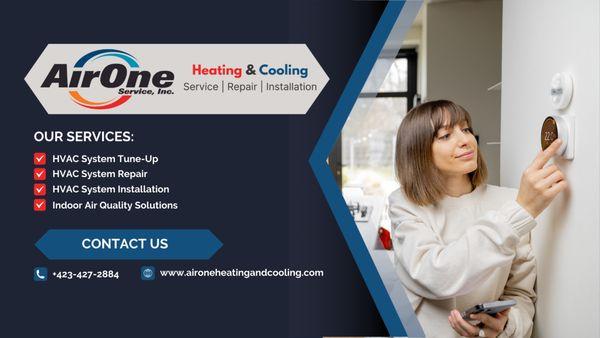 Air One Service Heating and Cooling - offering service, repair and installation