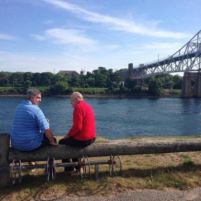 Beautiful view of the Cape Cod Canal located directly across the street from the house