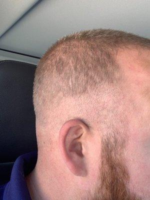 Great looking fade. If you're blind.