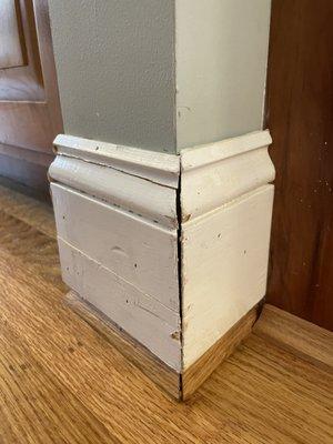 Baseboard damage