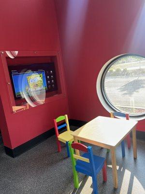 Kids area with dedicated TV