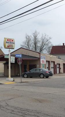 The front of shop from Lake St.