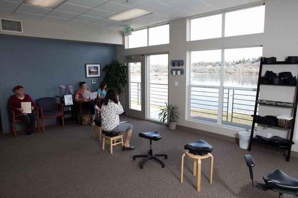 Therapies overlooking the serenity of the river