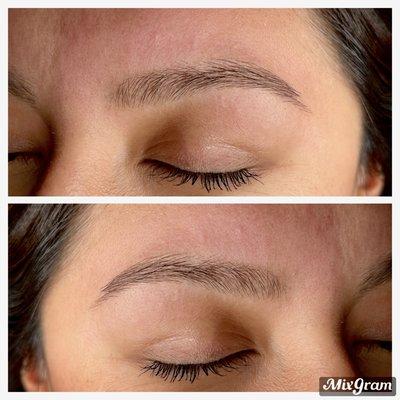 Brow Wax Clean-up