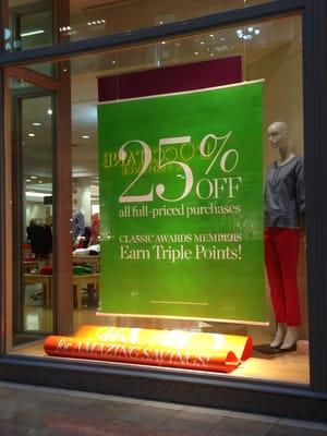 25% off all full-priced purchases & Classic Awards Members Earn Triple Points!