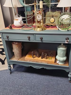 Beautifully repurposed Dresser- to-Buffet with Teak Wood bottom