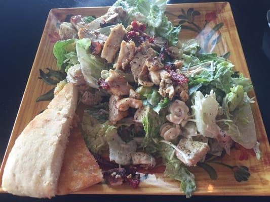 House Salad with sun-dried chicken. My favorite!