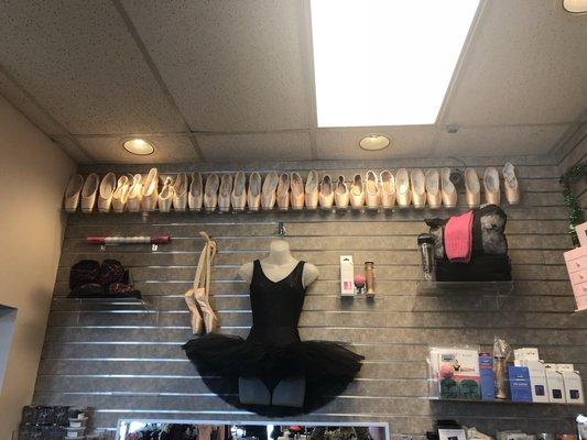 Nice selection of pointe shoes!