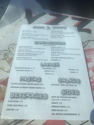 The take out menu :)