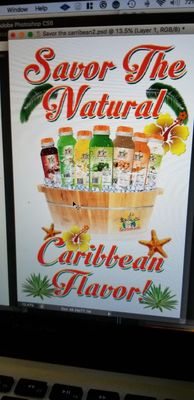 Savor the natural Caribbean flavors of smada natural juices