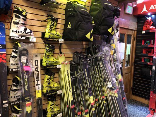 Fischer skis and boots, Head boots, Atomic