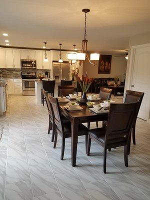 Dining room staging