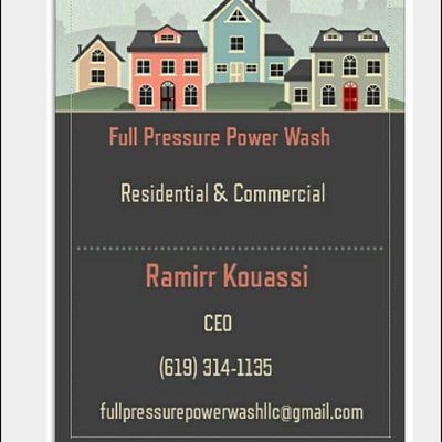 Full Pressure Power Wash