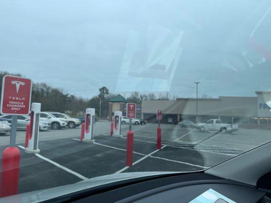 Tesla charging stations