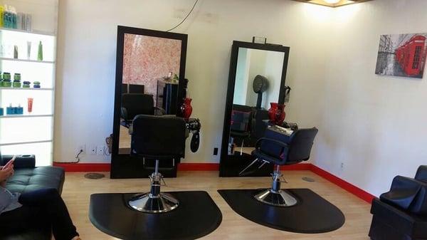 Inside the salon