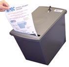 For anyone that needs a private shredding container we offer our Executive Shredding Container.