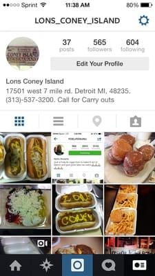 Add lons Coney Island on Instagram @Lons_coney_island